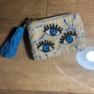 Anthropologie Beaded Coin pouch